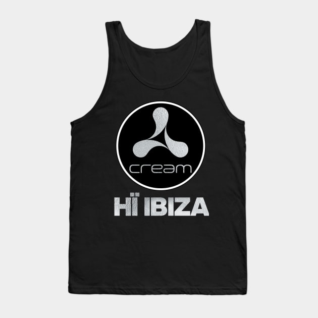 Cream at Hi Ibiza Tank Top by SupaDopeAudio